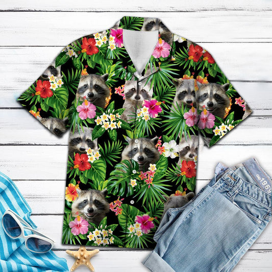 Raccoon Pineapple Tropical T0607 - Hawaii Shirt