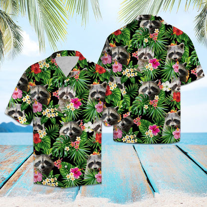 Raccoon Pineapple Tropical T0607 - Hawaii Shirt