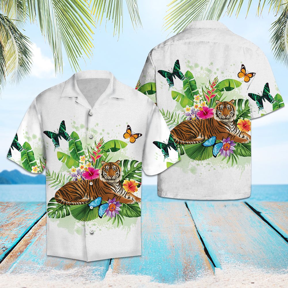 Tiger Butterfly Tropical T0607 - Hawaii Shirt