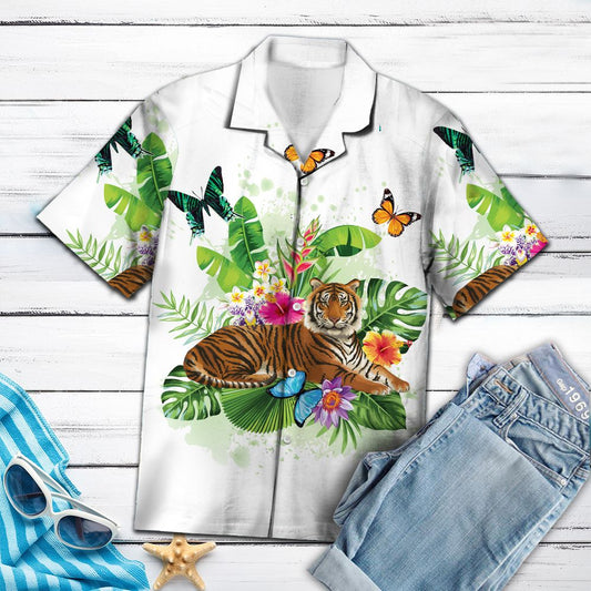 Tiger Butterfly Tropical T0607 - Hawaii Shirt