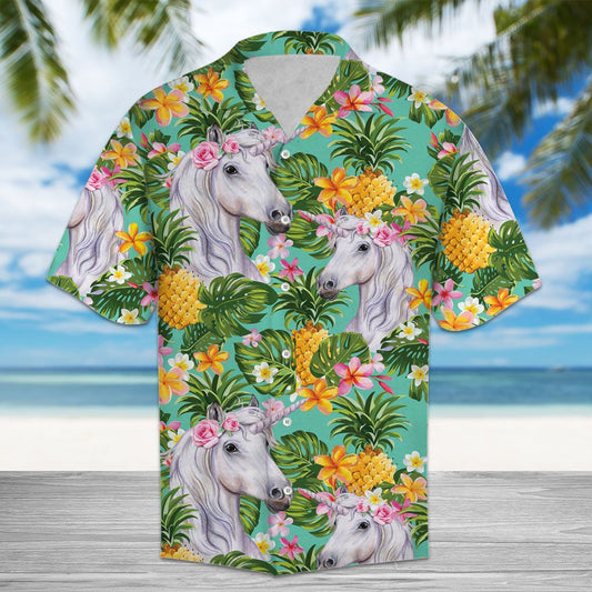 Tropical Pineapple Unicorn H67012 - Hawaii Shirt