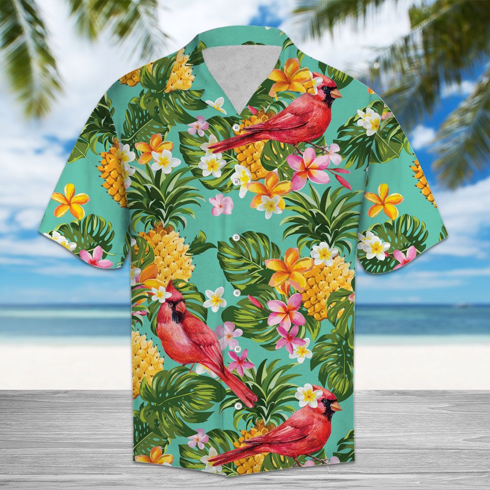 Tropical Pineapple Cardinal H67019 - Hawaii Shirt