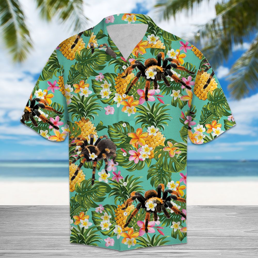 Tropical Pineapple Spider H67026 - Hawaii Shirt