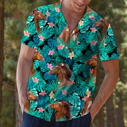 Horse Tropical T0607 - Hawaii Shirt