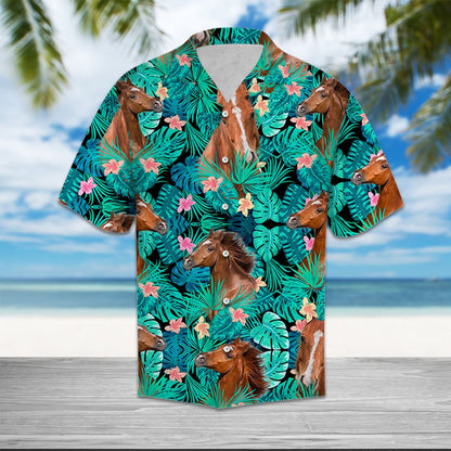 Horse Tropical T0607 - Hawaii Shirt