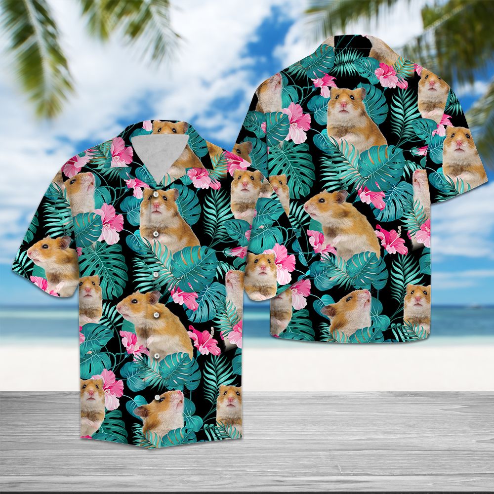 Hamsters Jungle Palm T0607 - Hawaii Shirt