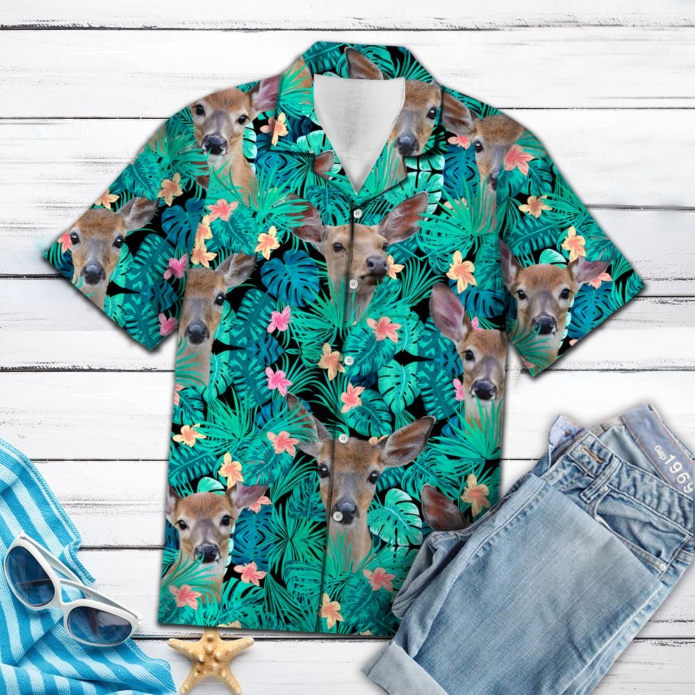 Deer Tropical T0707 - Hawaii Shirt