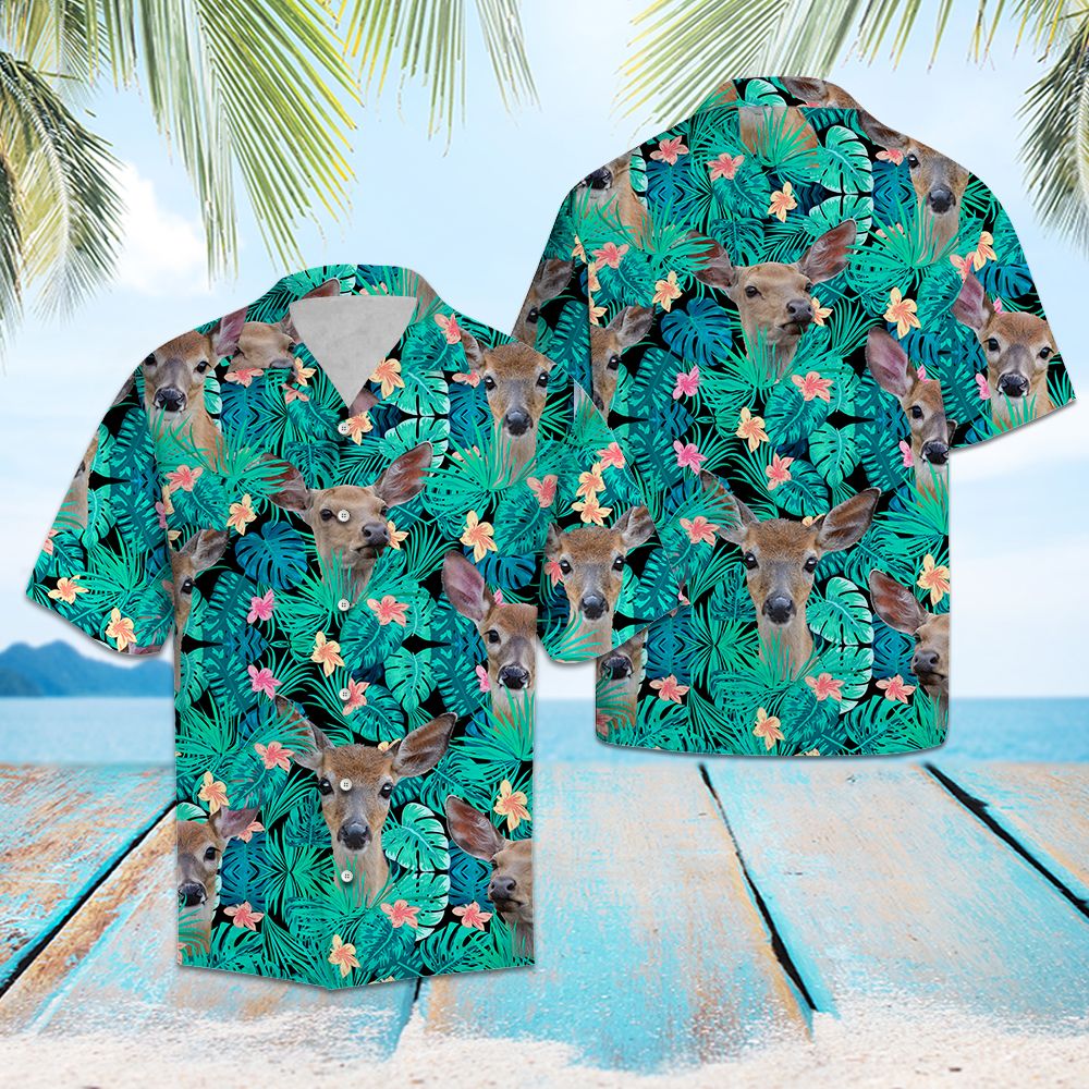 Deer Tropical T0707 - Hawaii Shirt