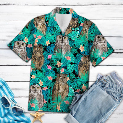 Owl Tropical T0707 - Hawaii Shirt