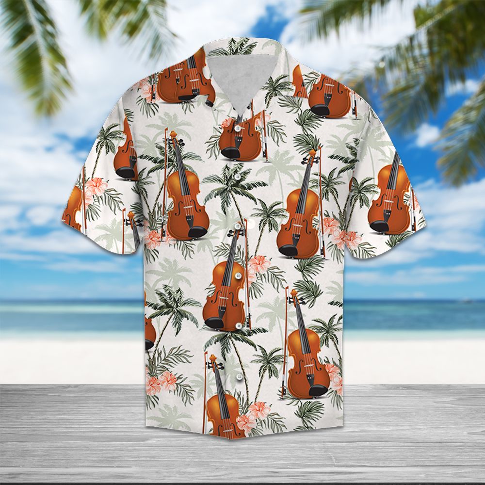 Violin Tropical Vintage T0707 - Hawaii Shirt