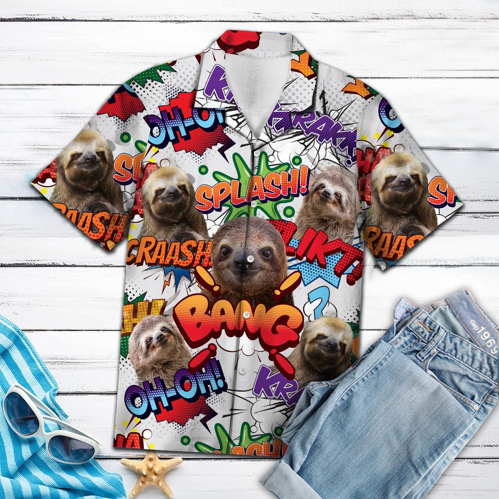 Sloth Pop Art T0707 - Hawaii Shirt