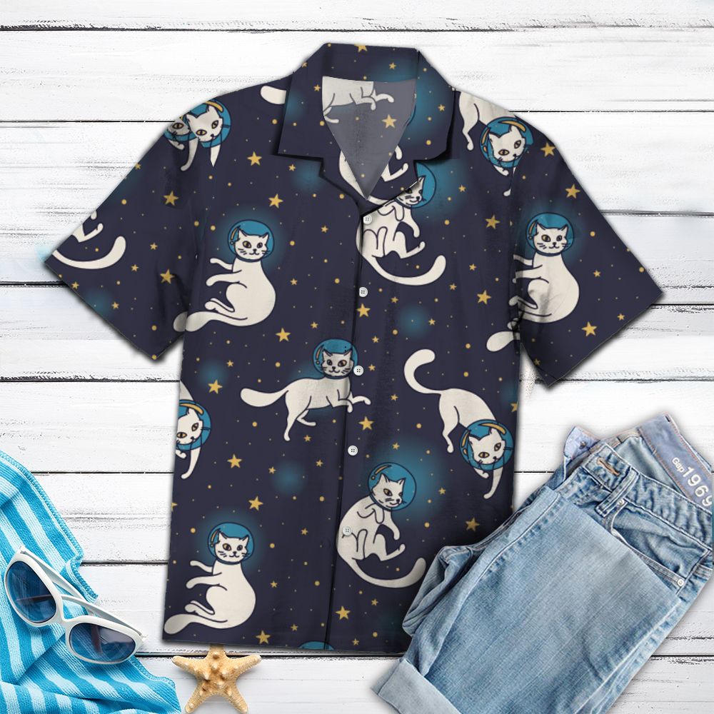 Amazing Cat Astronauts H67228 - Hawaii Shirt