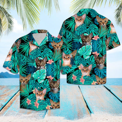 Abyssinian Green Tropical G5707 - Hawaii Shirt