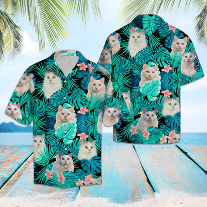 Turkish Van Green Tropical G5707 - Hawaii Shirt