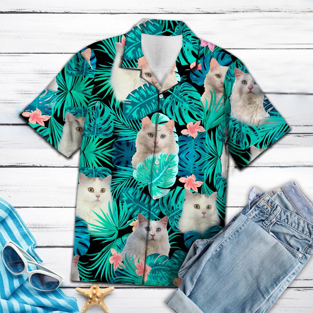 Turkish Van Green Tropical G5707 - Hawaii Shirt