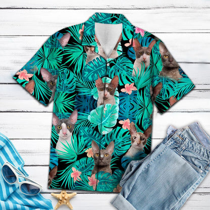 Cornish Rex Green Tropical G5707 - Hawaii Shirt