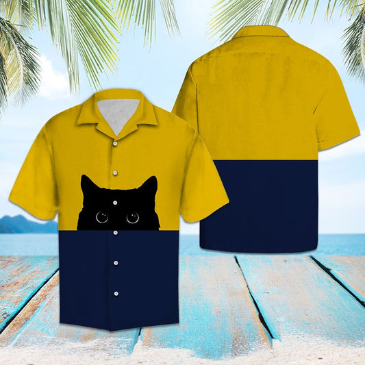 Meow Meow Black Cat G5707 - Hawaii Shirt