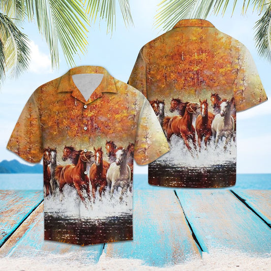 Herd Of Horses G5707 - Hawaii Shirt