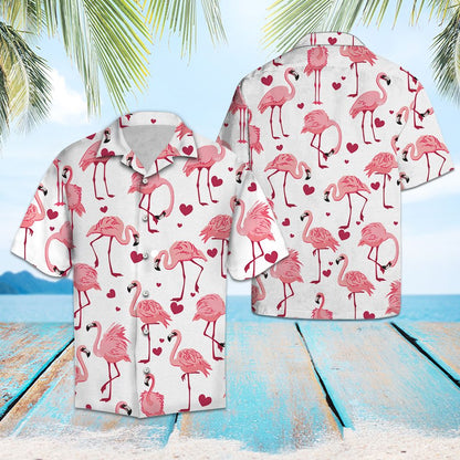 Beautiful Flamingo G5707 - Hawaii Shirt