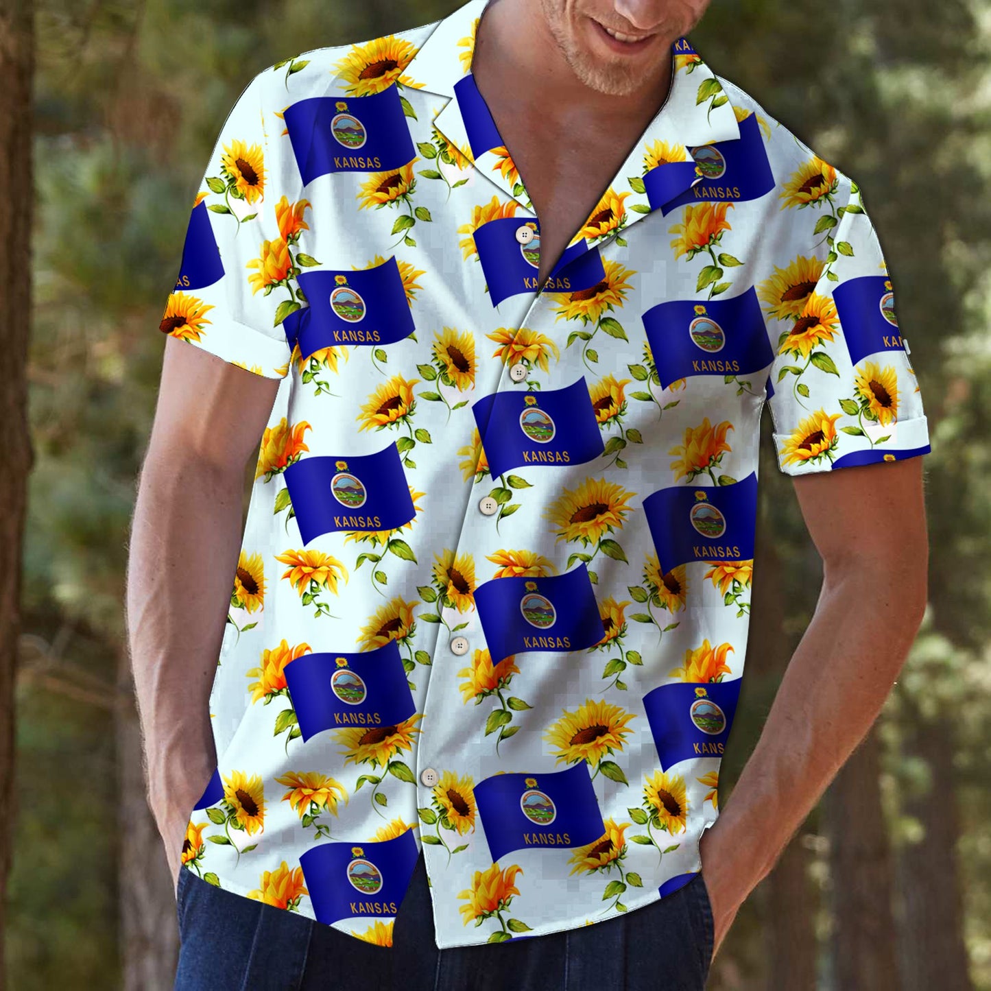 Kansas Sunflower G5707 - Hawaii Shirt
