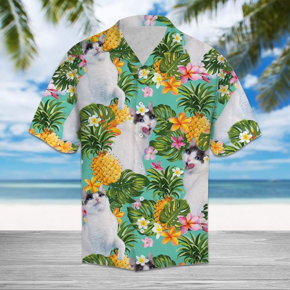Tropical Pineapple Japanese Bobtail H67085 - Hawaii Shirt
