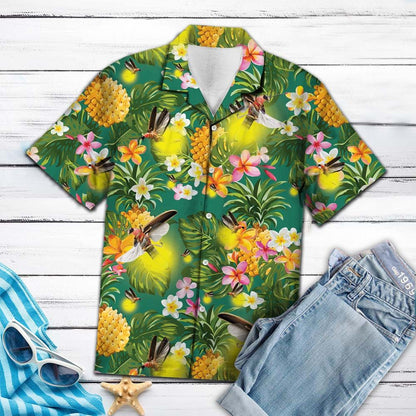 Tropical Pineapple Firefly H77003 - Hawaii Shirt