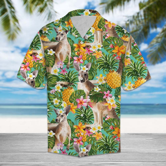 Tropical Pineapple Kangaroo H77004 - Hawaii Shirt