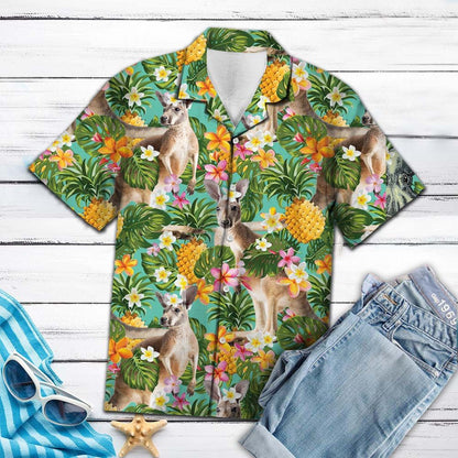 Tropical Pineapple Kangaroo H77004 - Hawaii Shirt