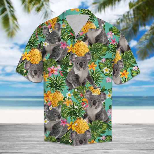 Tropical Pineapple Koala H77010 - Hawaii Shirt
