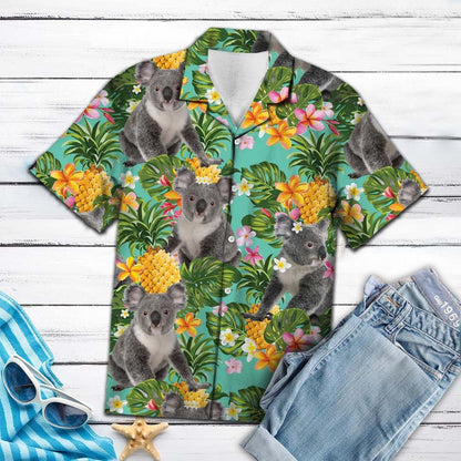 Tropical Pineapple Koala H77010 - Hawaii Shirt