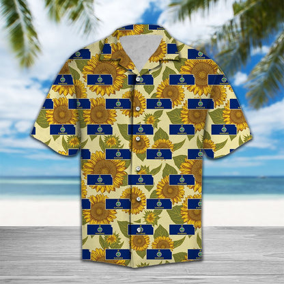 Kansas Wild Sunflower H77020 - Hawaii Shirt