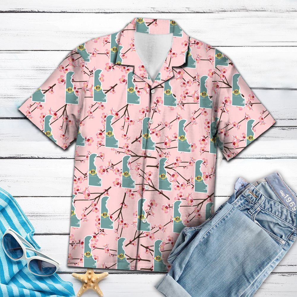 Delaware Peach Blossom H77024 - Hawaii Shirt