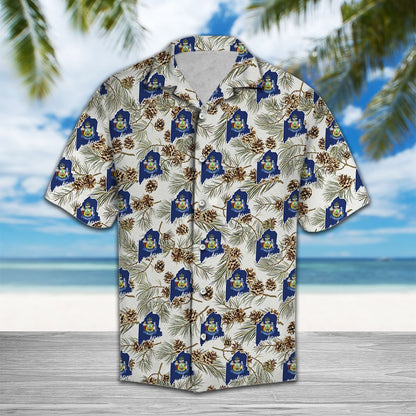 Maine White Pine Cone H67031 - Hawaii Shirt