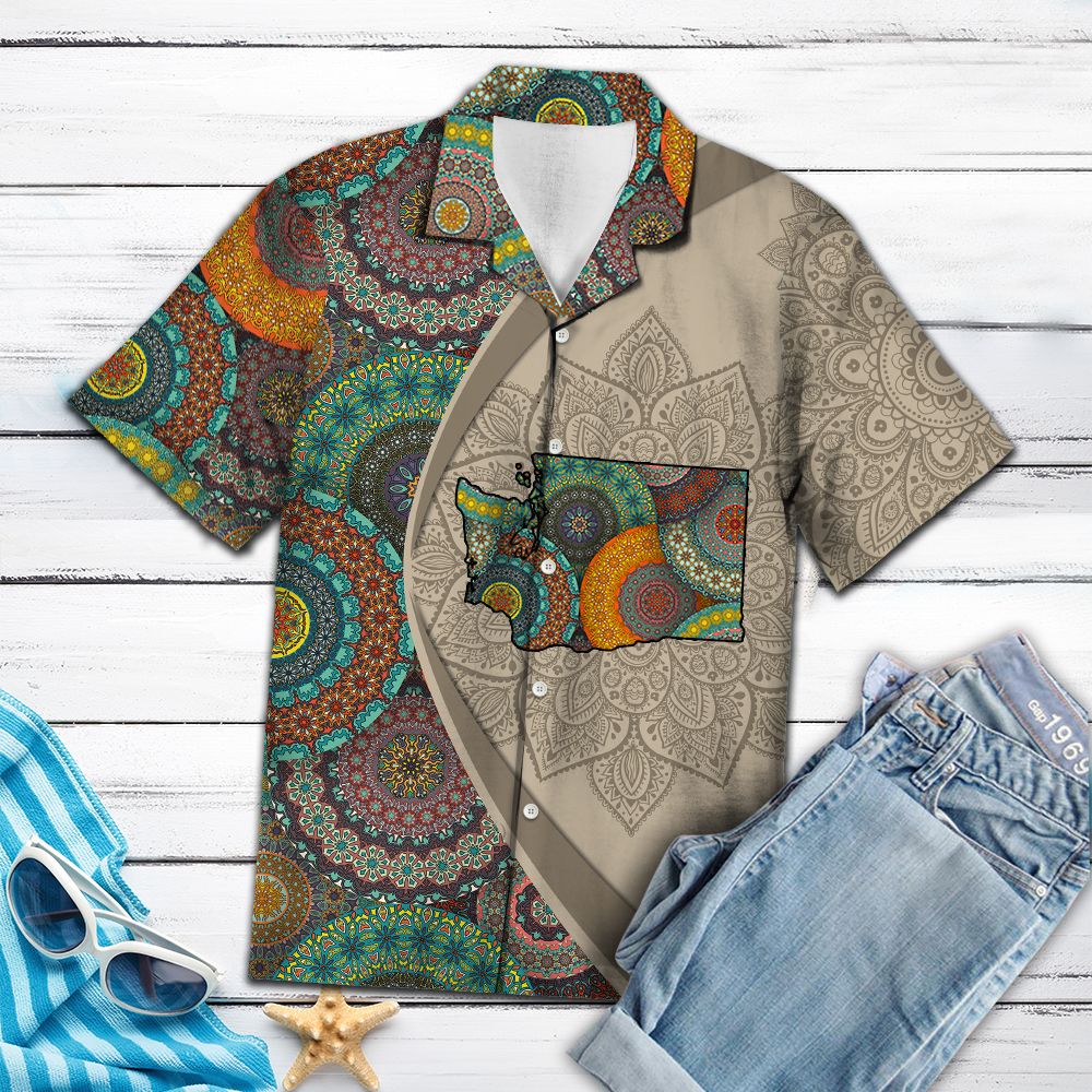 Washington Mandala H77054 - Hawaii Shirt