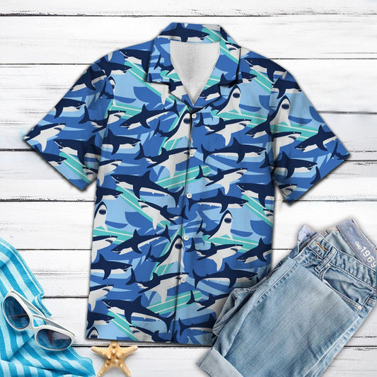 Shark Blue Ocean T0807 - Hawaii Shirt