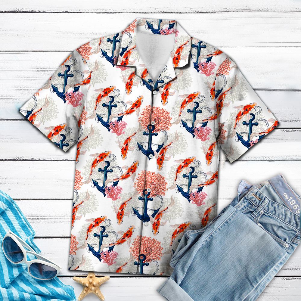 Koi Anchor T0807 - Hawaii Shirt