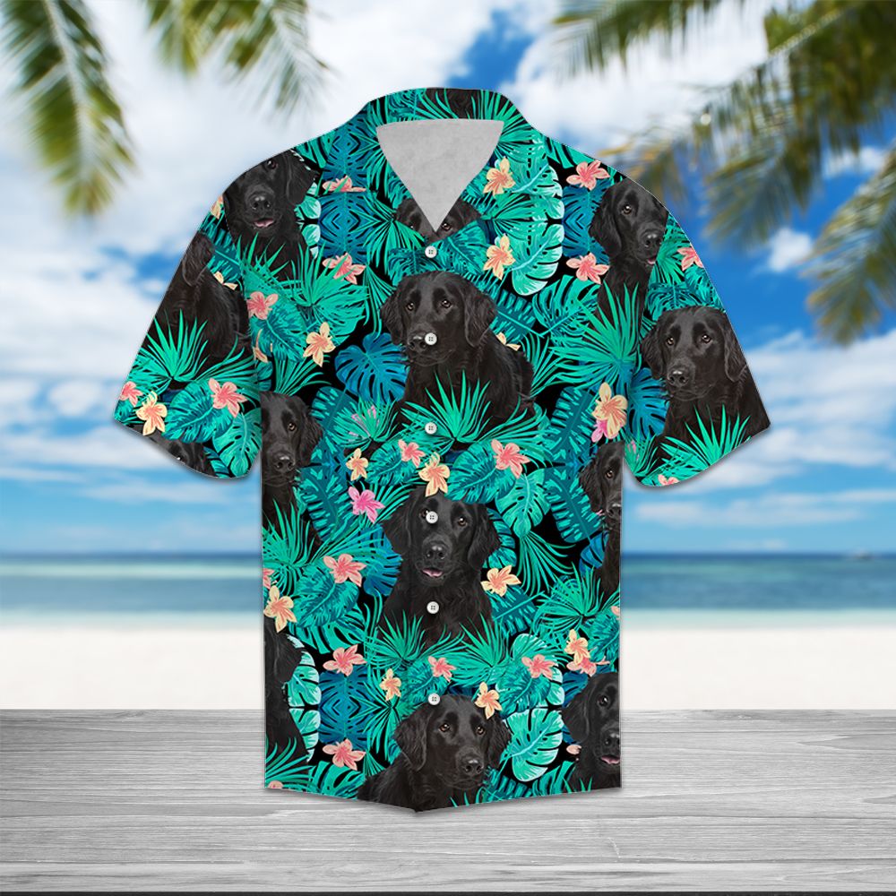 Flat-Coated Retriever Tropical T0807 - Hawaii Shirt