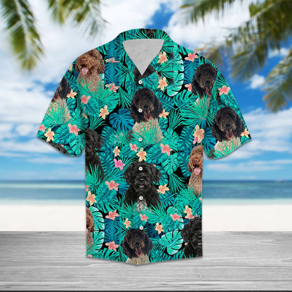 Portuguese Water Dog Tropical T0807 - Hawaii Shirt