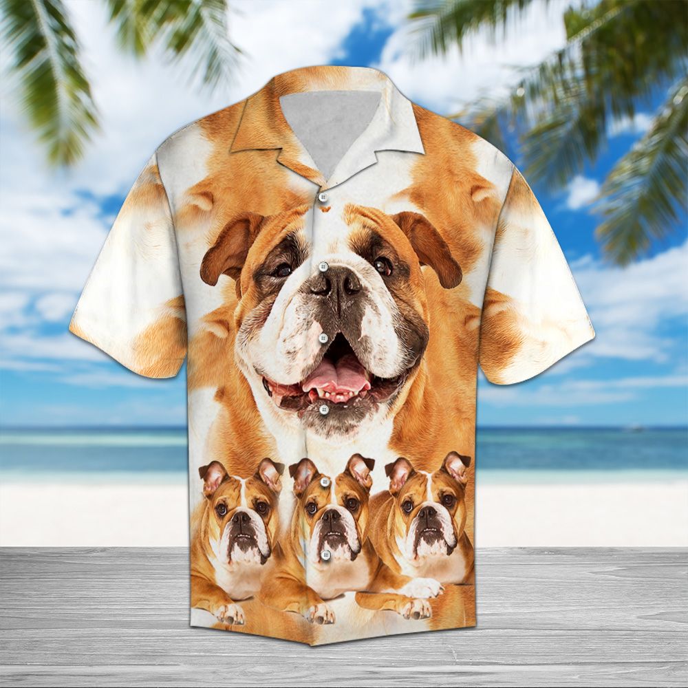 Bulldog Great D0807 - Hawaii Shirt