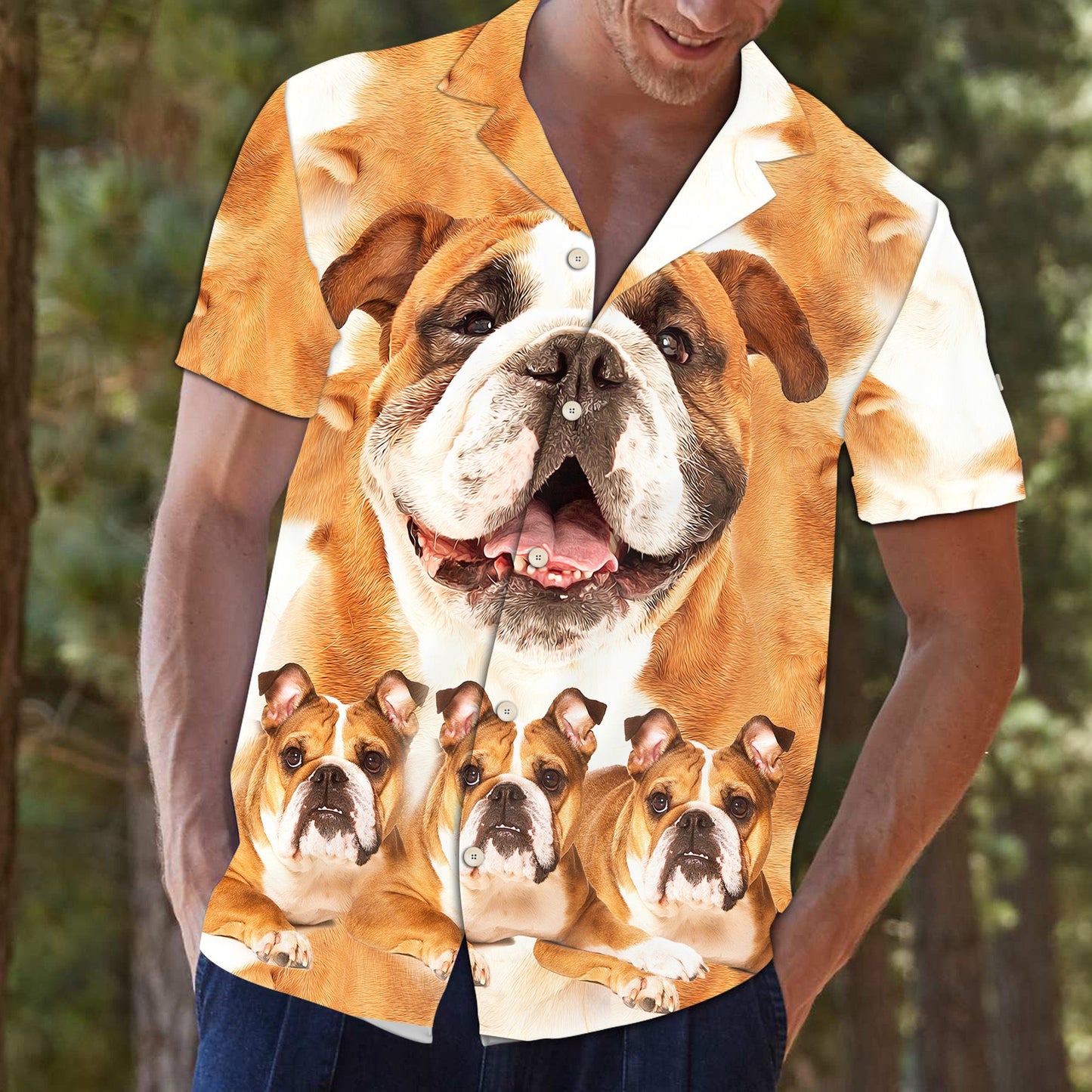 Bulldog Great D0807 - Hawaii Shirt