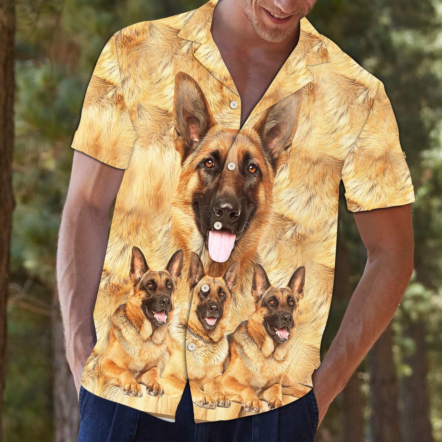 German Shepherd Great D0807 - Hawaii Shirt