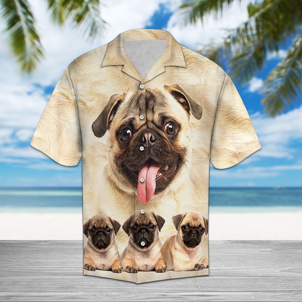 Pug Great D0807 - Hawaii Shirt
