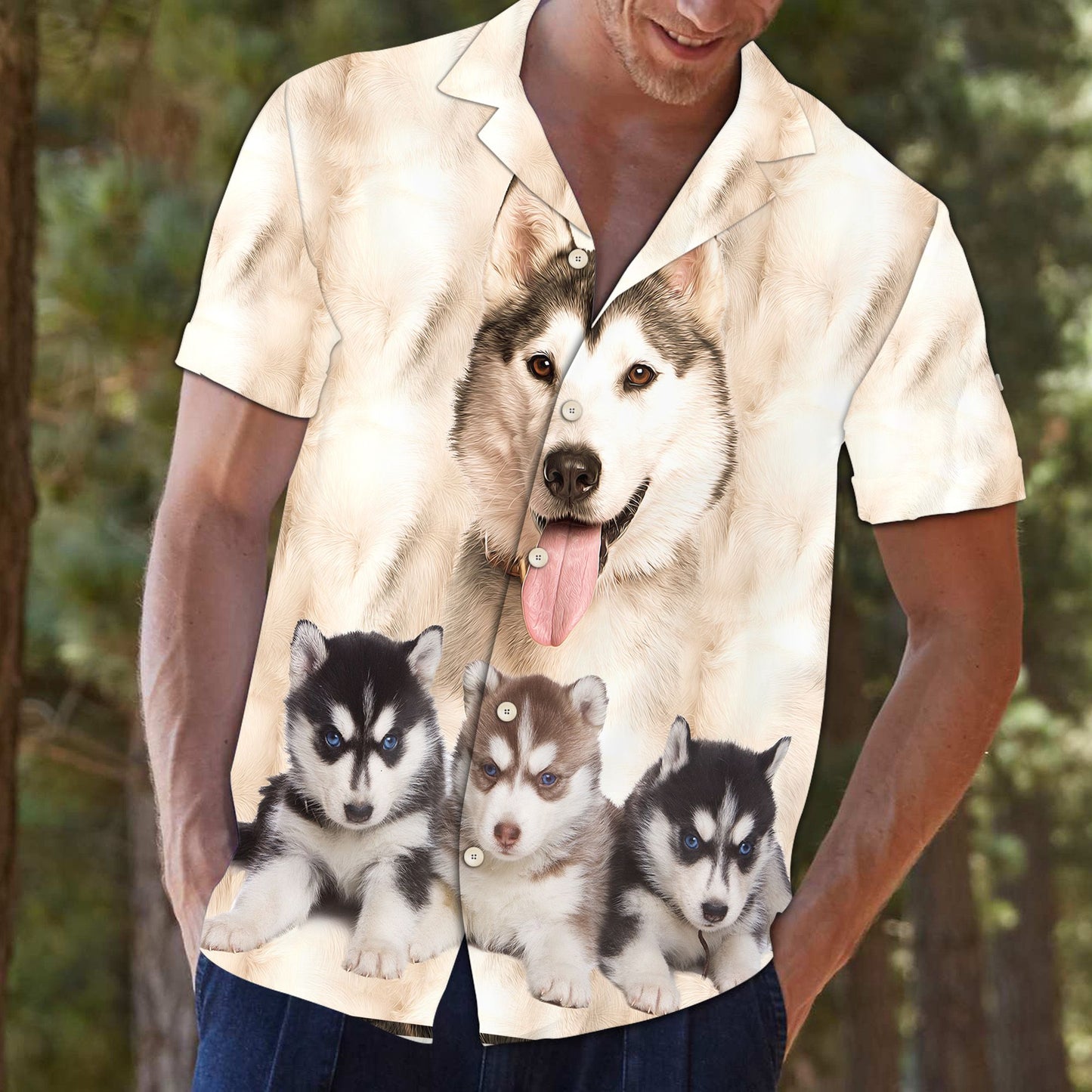 Siberian Husky Great D0807 - Hawaii Shirt