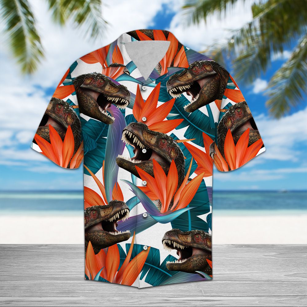 T-rex Palm D0807 - Hawaii Shirt