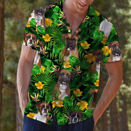 Boxer Tropical Wild Flower T0807 - Hawaii Shirt