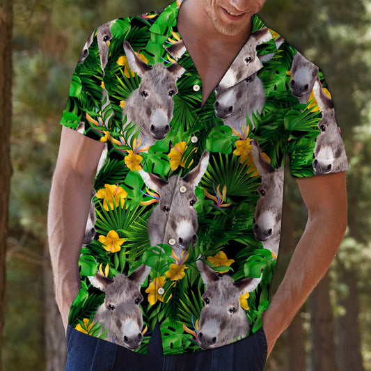 Donkey Tropical Wild Flower T0807 - Hawaii Shirt