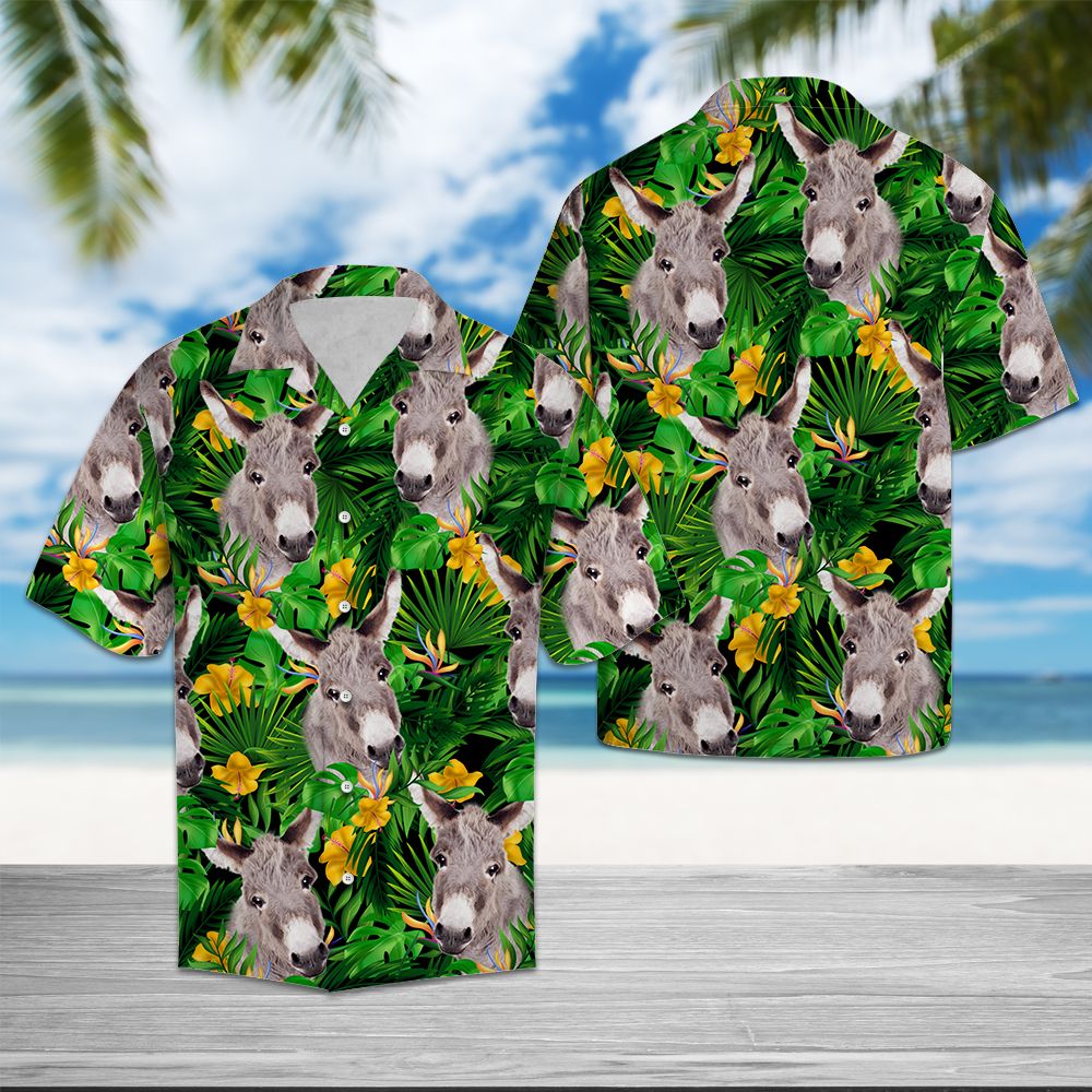 Donkey Tropical Wild Flower T0807 - Hawaii Shirt