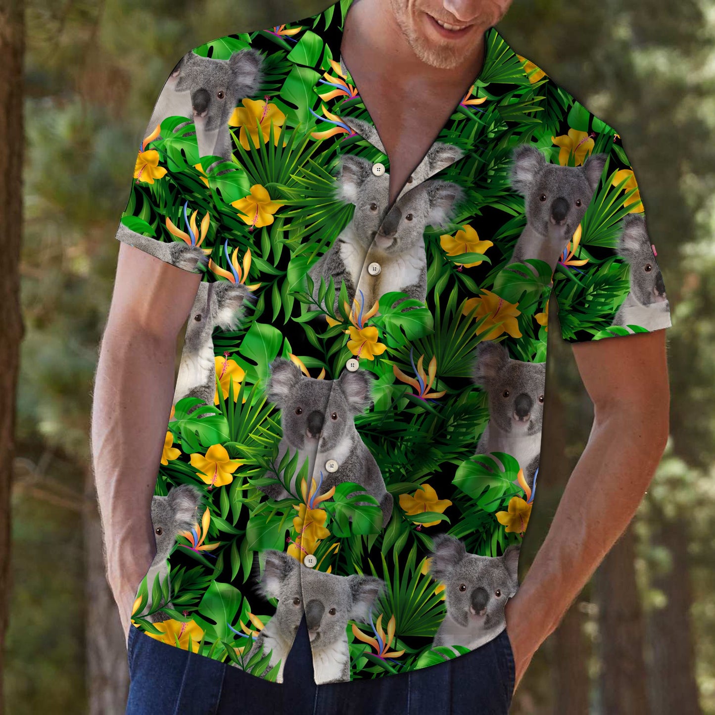 Koala Tropical Wild Flower T0807 - Hawaii Shirt