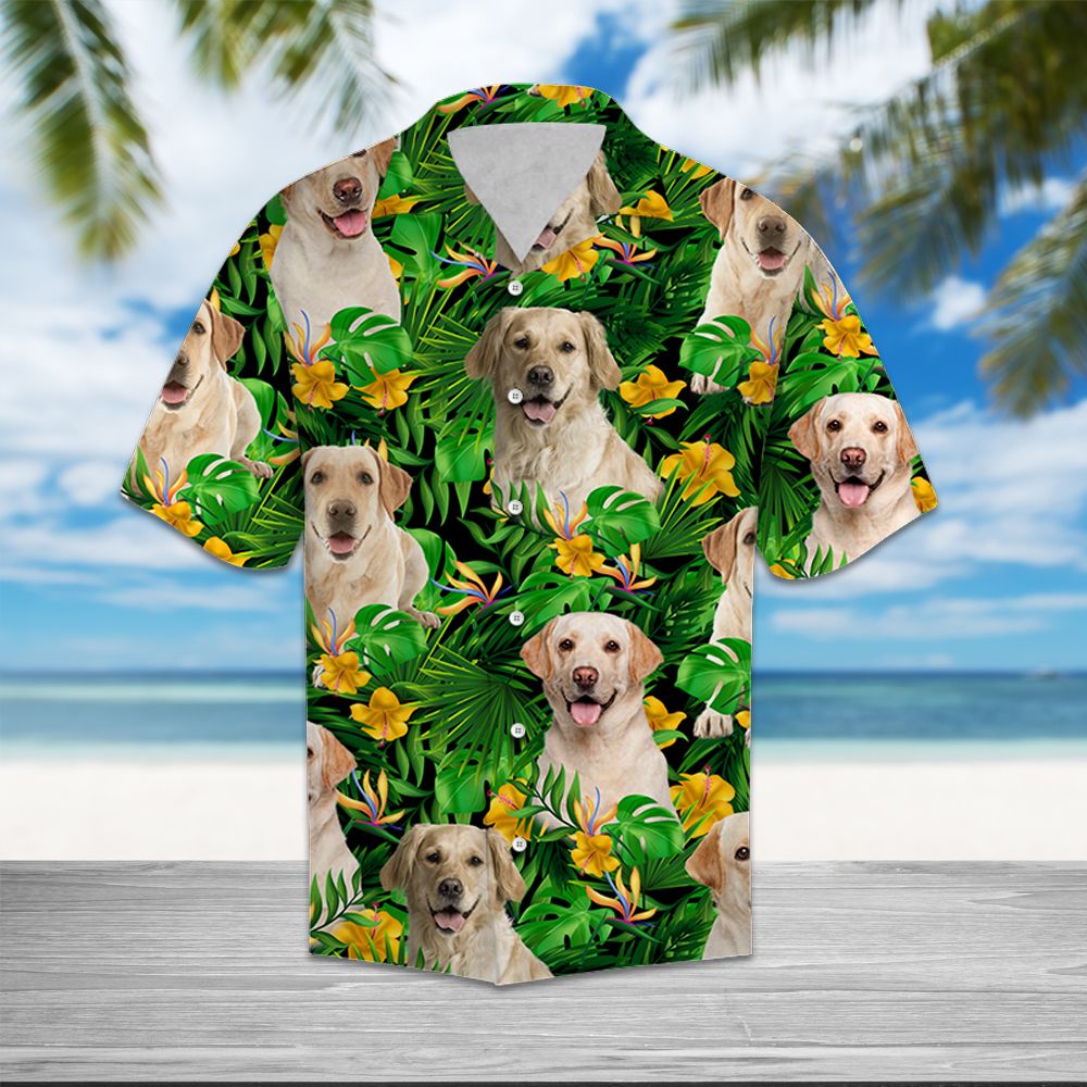 Labrador Retriever Tropical Wild Flower T0807 - Hawaii Shirt