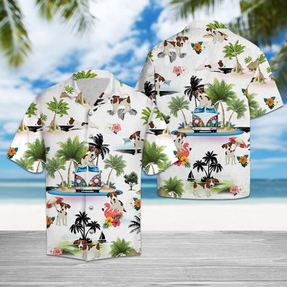 Jack Russell Terrier Vacation G5708- Hawaii Shirt